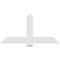 Ekena Millwork Eugene Architectural Grade PVC Gable Bracket, 60"W x 30"H x 4"D x 6"F, 12/12 Pitch GBP060X30X0406EUG00 - alternate 3